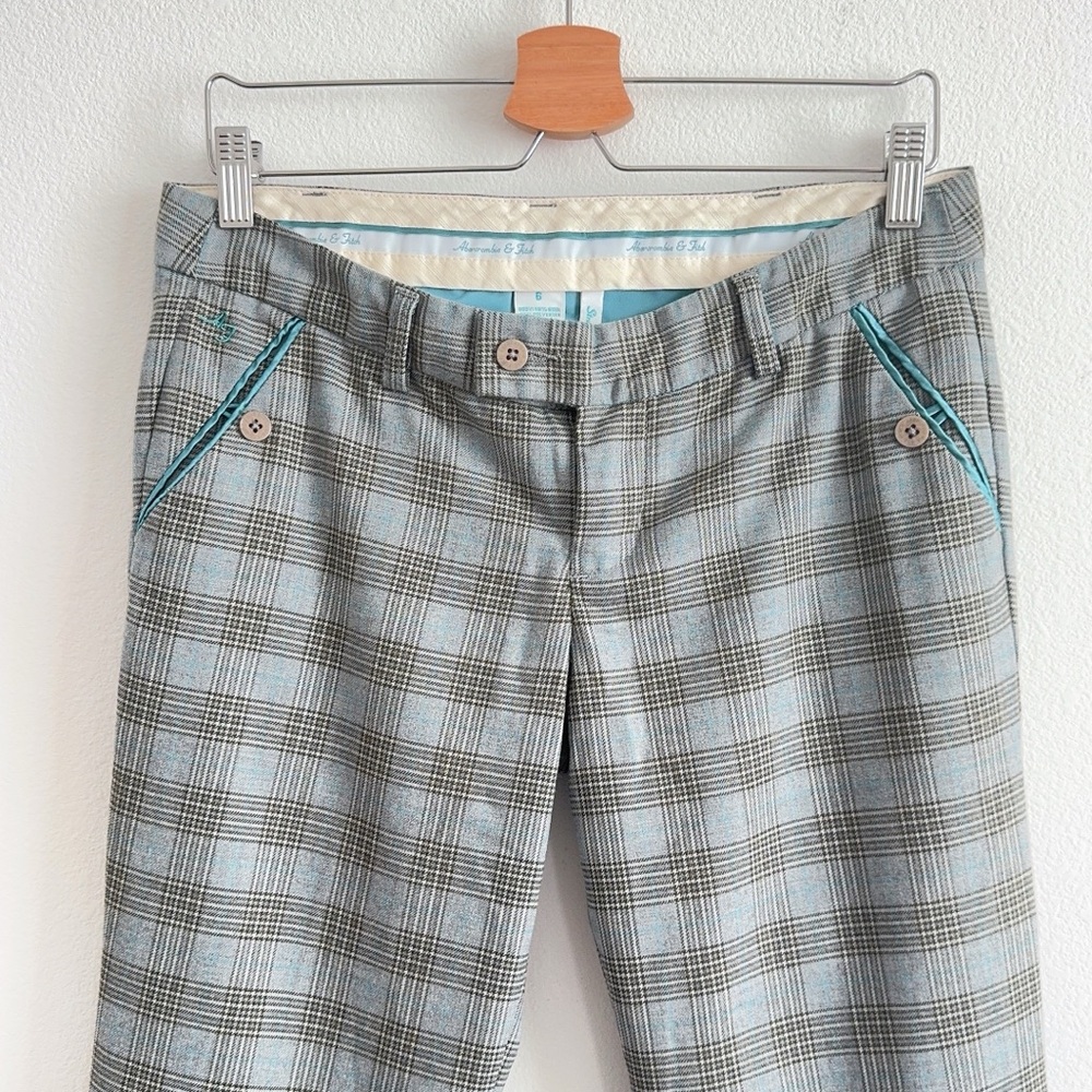 Excellent Abercrombie & Fitch Plaid Wool Blend Ankle Pants - Picture 3 of 8